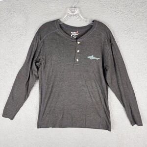Kastlfel‎ Activewear Henley Shirt Men's Medium Regular Fit Long Sleeve Pullover